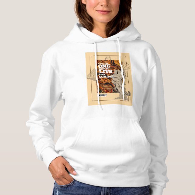 Sudadera Self Control Motivational hoodie  (Anverso)