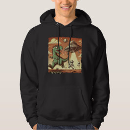Sudadera Selfie de OVNI Dino: Pánico de la Vintage (capucha