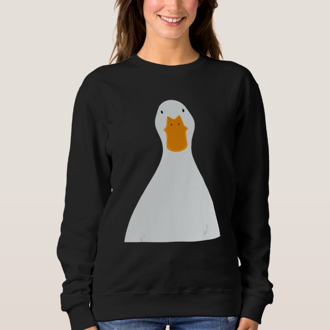 Sudadera Selfie de pato gracioso, foto graciosa de identifi (Anverso)