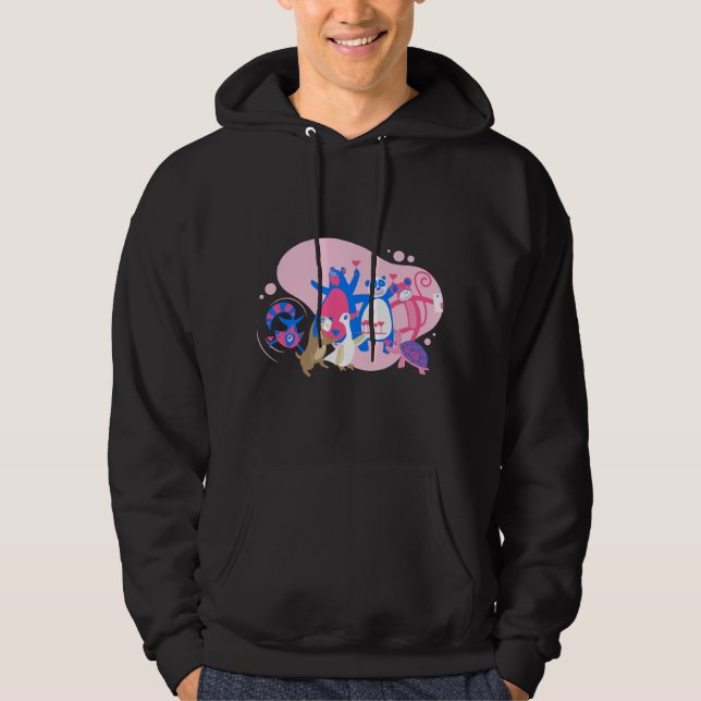 Sudadera selfie kawaii, fiesta animal, divertido (Anverso)