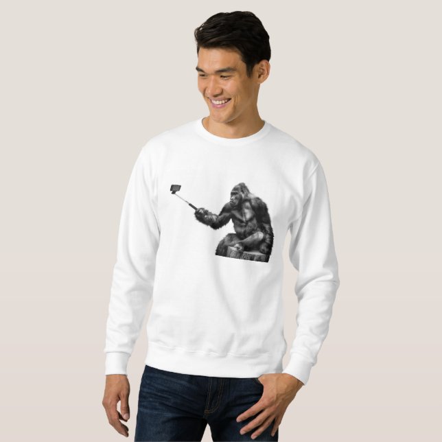 Sudadera Selfie stick mens sweatshirt (Anverso completo)