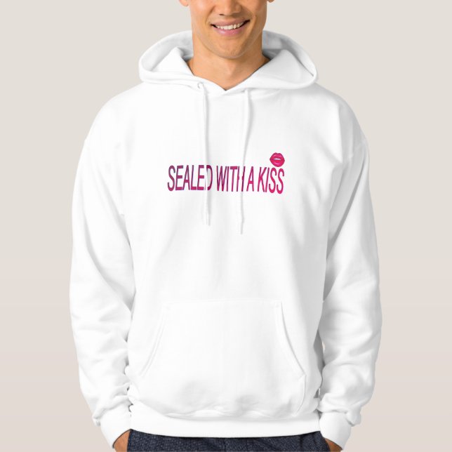 Sudadera sellado con citas de amor de beso (Anverso)