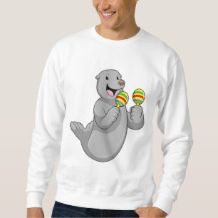 Sudadera Sellar como músico con Maracas