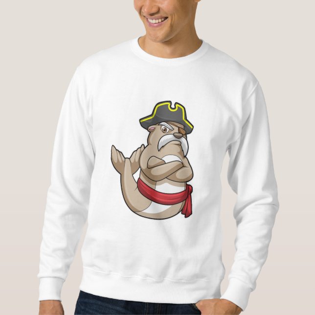 Sudadera Sellar como pirata con gorra pirata (Anverso)