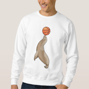 Sudadera Sello con baloncesto