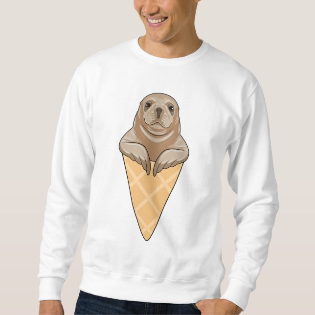 Sudadera Sello con crema de helado (Anverso)