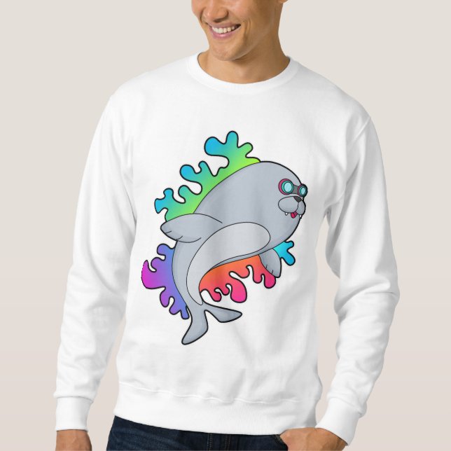 Sudadera Sello con lentes (Anverso)
