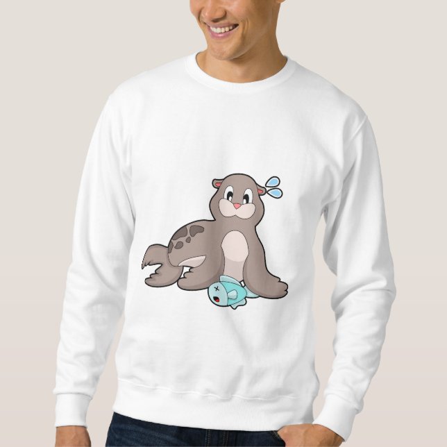 Sudadera Sello con peces (Anverso)