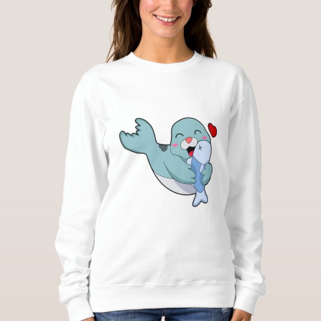 Sudadera Sello con peces (Anverso)