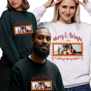 Sudadera Sello de Correo de Navidad con Foto Familiar Perso