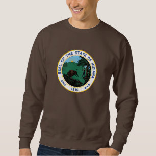 Sudadera Sello de Indiana, sello del estado americano