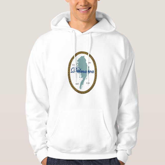 Sudadera Sello del estado de Delmarva (Anverso)