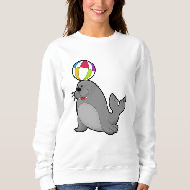 Sudadera Sello en deportes acuáticos con waterpolo (Anverso)