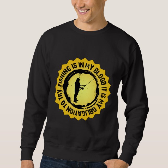 Sudadera Sello fantástico de la pesca (Anverso)