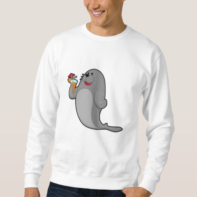 Sudadera Sello para beber con jugo (Anverso)