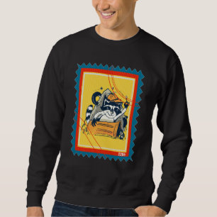 Sudadera Sello Postal Basura Animal Mapache
