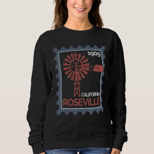 Sudadera Sello postal con un antiguo aerogenerador en Rosev