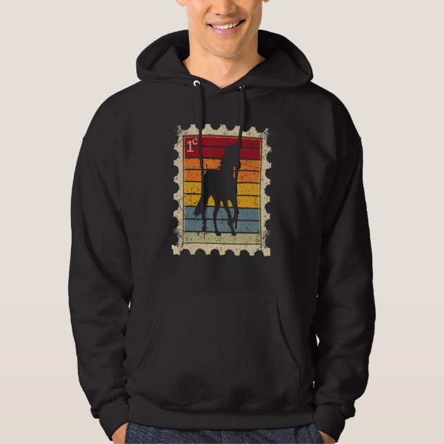 Sudadera Sello Postal Con Un Caballo De Atardecer (Anverso)