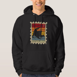 Sudadera Sello Postal Con Un Gatito De Atardecer