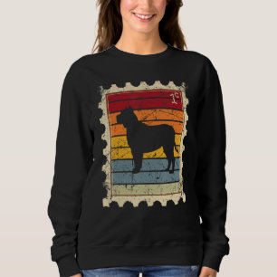 Sudadera Sello Postal Con Un Perro Atardecer