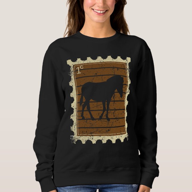 Sudadera Sello Postal Con Una Cebra (Anverso)