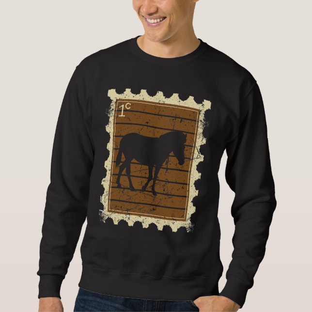 Sudadera Sello Postal Con Una Cebra (Anverso)