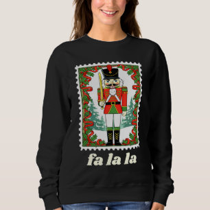 Sudadera Sello postal de Navidad del Cascanueces Fa La La
