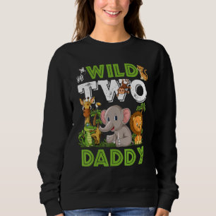 Sudadera Selvático Cumpleaños Safari Zoo Dos Papi Animales