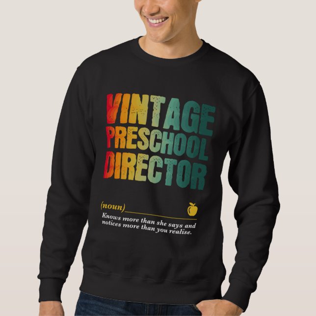 Sudadera Semana de Agradecimiento al Director de Preescolar (Anverso)