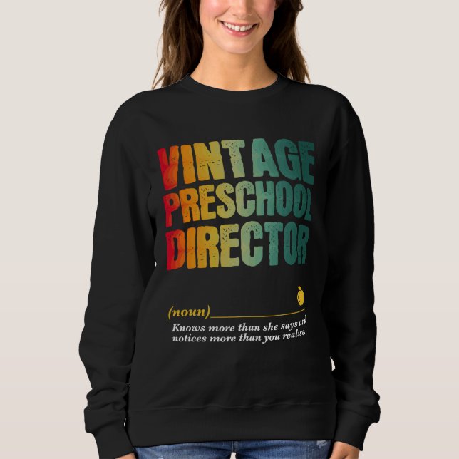 Sudadera Semana de Agradecimiento al Director de Preescolar (Anverso)