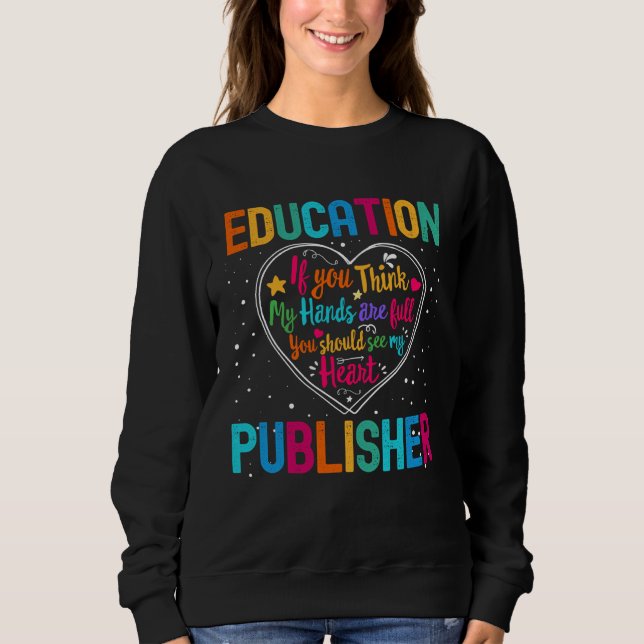 Sudadera Semana de Agradecimiento al Editor de Educación de (Anverso)