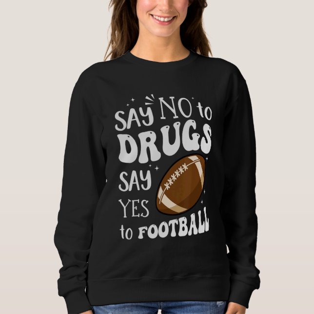 Sudadera Semana de la Cinta Roja Di No a las Drogas Di Sí a (Anverso)