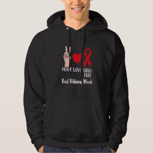 Sudadera Semana de la cinta roja Inspiradora libre de droga