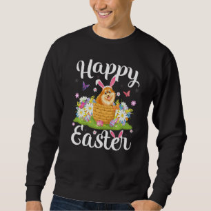 Sudadera Semana Santa Caza de Huevos Floral Perro Pomerania