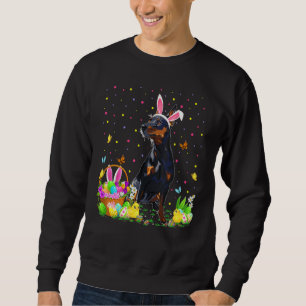 Sudadera Semana Santa Caza de Huevos Miniatura Pinscher Dog