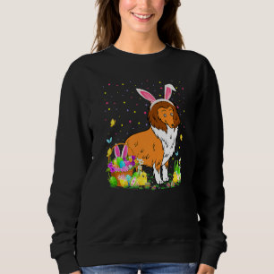 Sudadera Semana Santa Collie Dog Bunny Egg Hunting Collie E