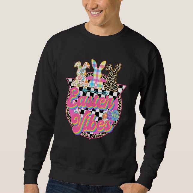 Sudadera Semana Santa Vibes Leoparny Bunny Ears Spring East (Anverso)