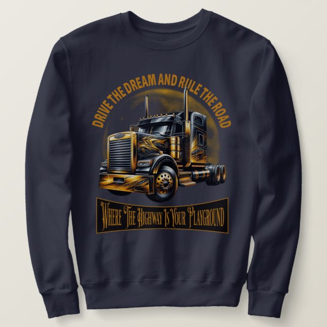 Sudadera Semi Truck Sweatshirt (Anverso del diseño)