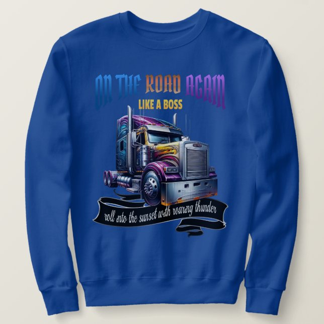 Sudadera Semi Truck Sweatshirt (Anverso del diseño)