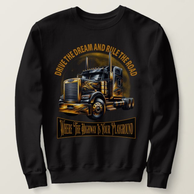 Sudadera Semi Truck Sweatshirt (Anverso del diseño)