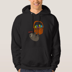 Sudadera Semilla De Pascua Colgando La Cesta De Huevos Cute