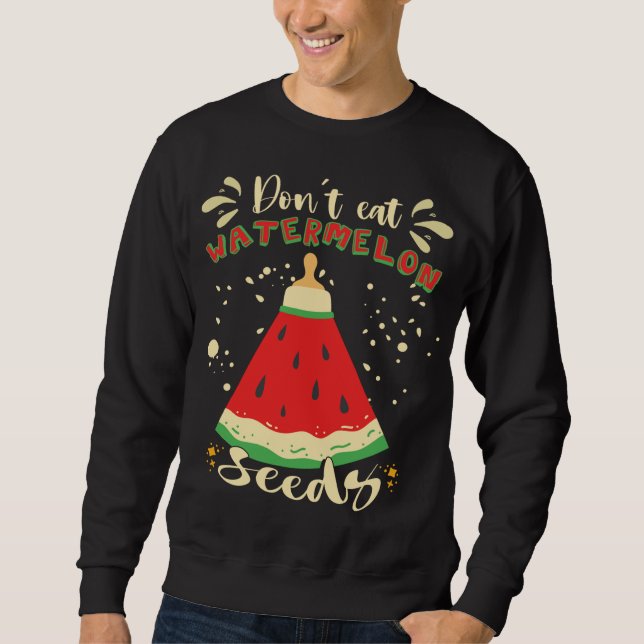 Sudadera Semillas de sandía divertidas (Anverso)