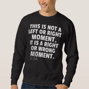 Sudadera Sen Cory Booker Este no es un momento derecho o iz