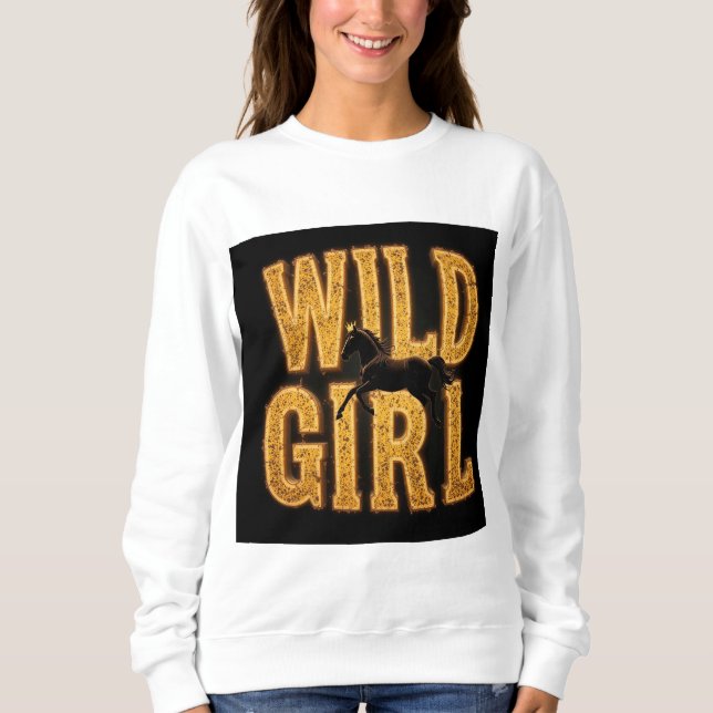 Sudadera Señal de 'Caballo y Chica Salvaje' (Anverso)