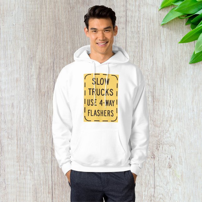 Sudadera Señal de carretera de camiones lentos (Subido por el creador)