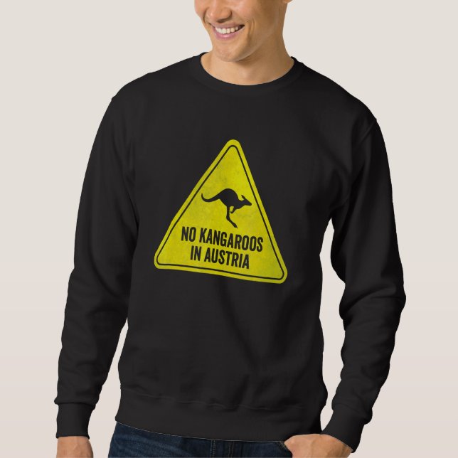 Sudadera Señal de No Canguro En Austria (Anverso)