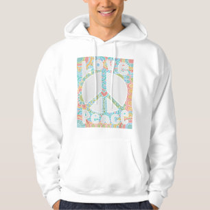 Sudadera SEÑAL DE PAZ AMOR A LA camiseta 60's 70s Tye Dye H