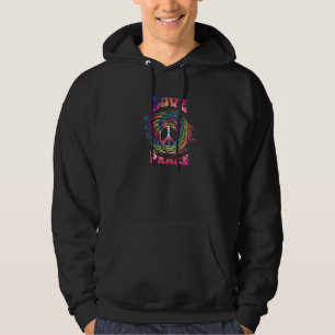 Sudadera Señal de Paz Amor Años 60 70 Disfraz Hippie Tie Dy