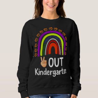 Sudadera Señal de paz del corazón del arcoiris suave entreg