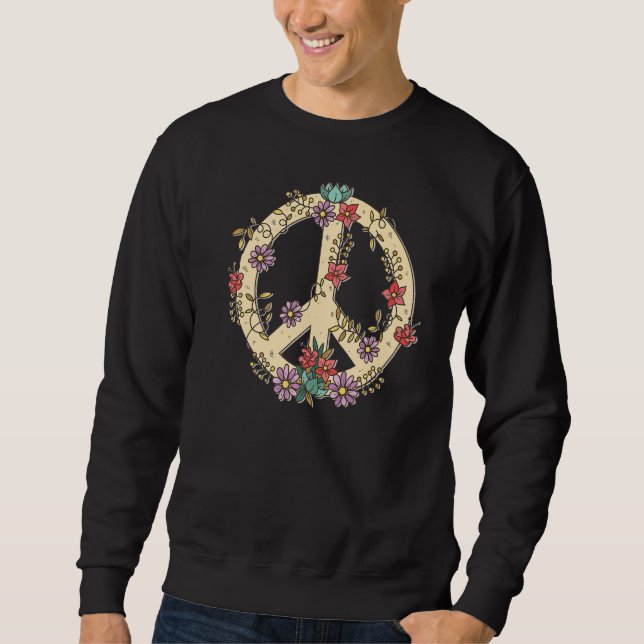 Sudadera Señal de paz trazada por mano (Anverso)